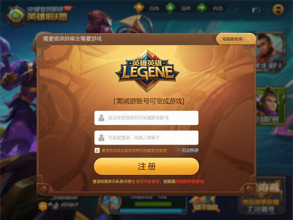 完成安装后，你需要一个游戏账号才能进入《